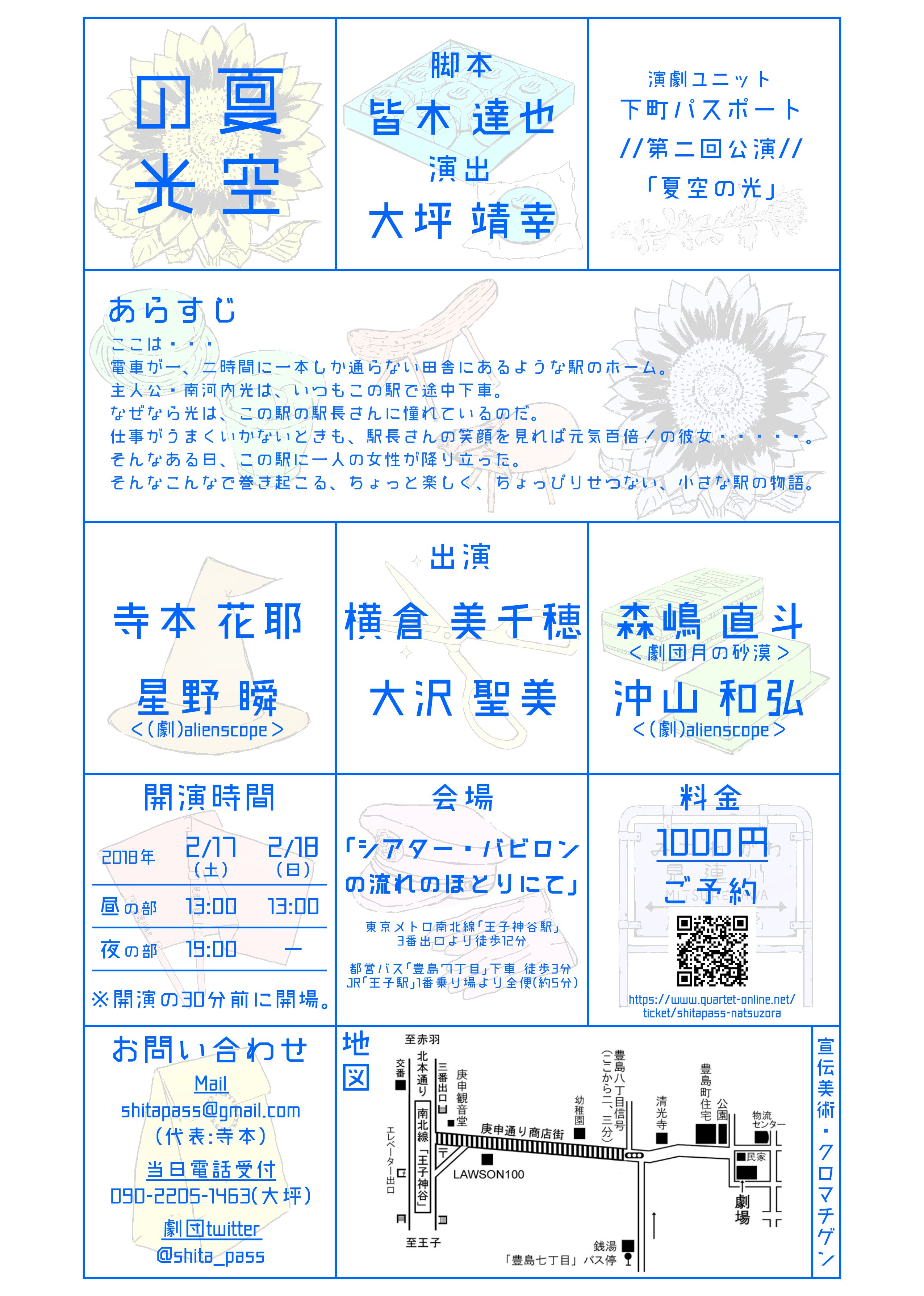 夏空の光のポスター裏面